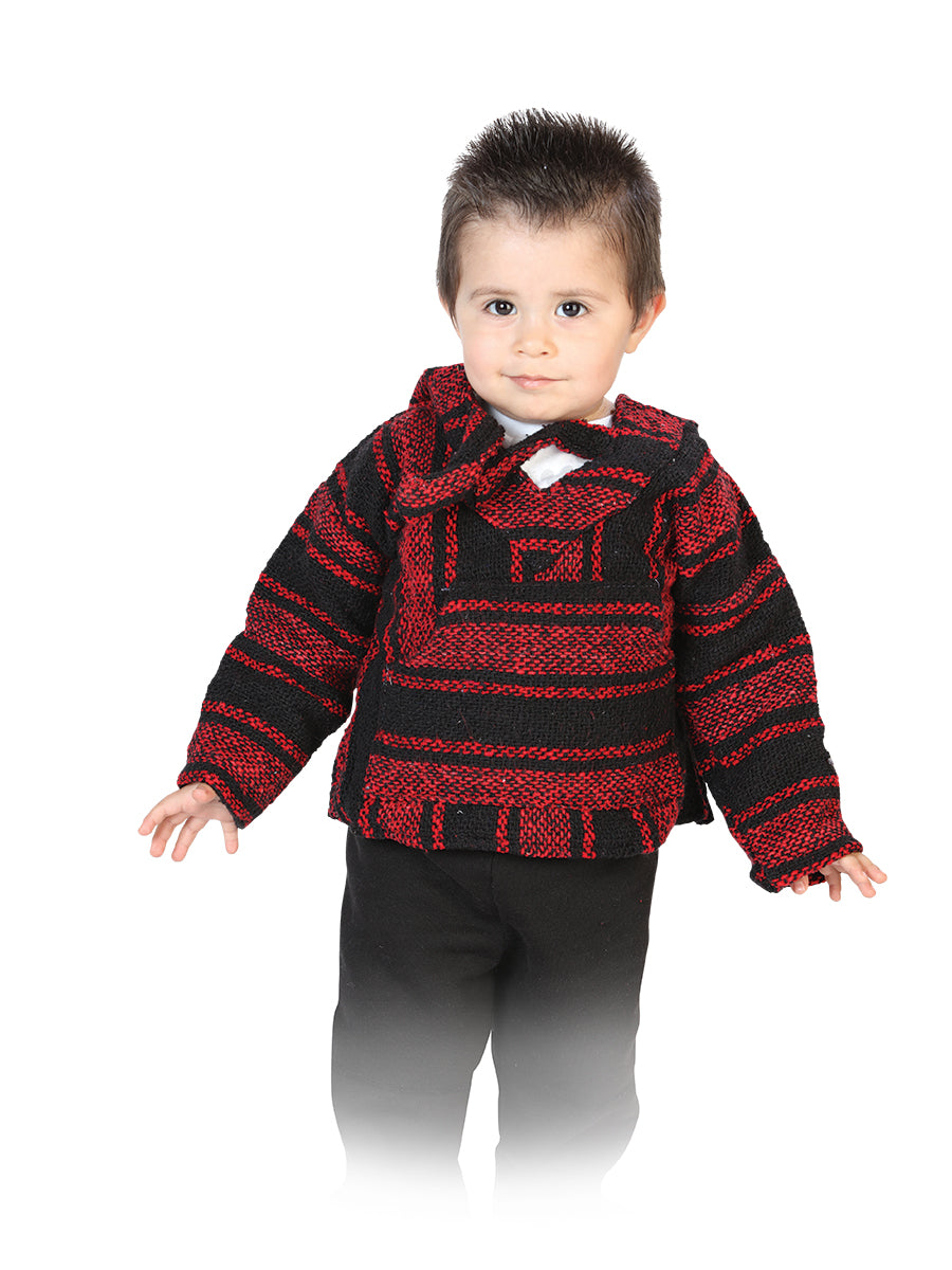 Sweatshirt Artisanal Jerga 100% Acrylan Black/Rojo 603856