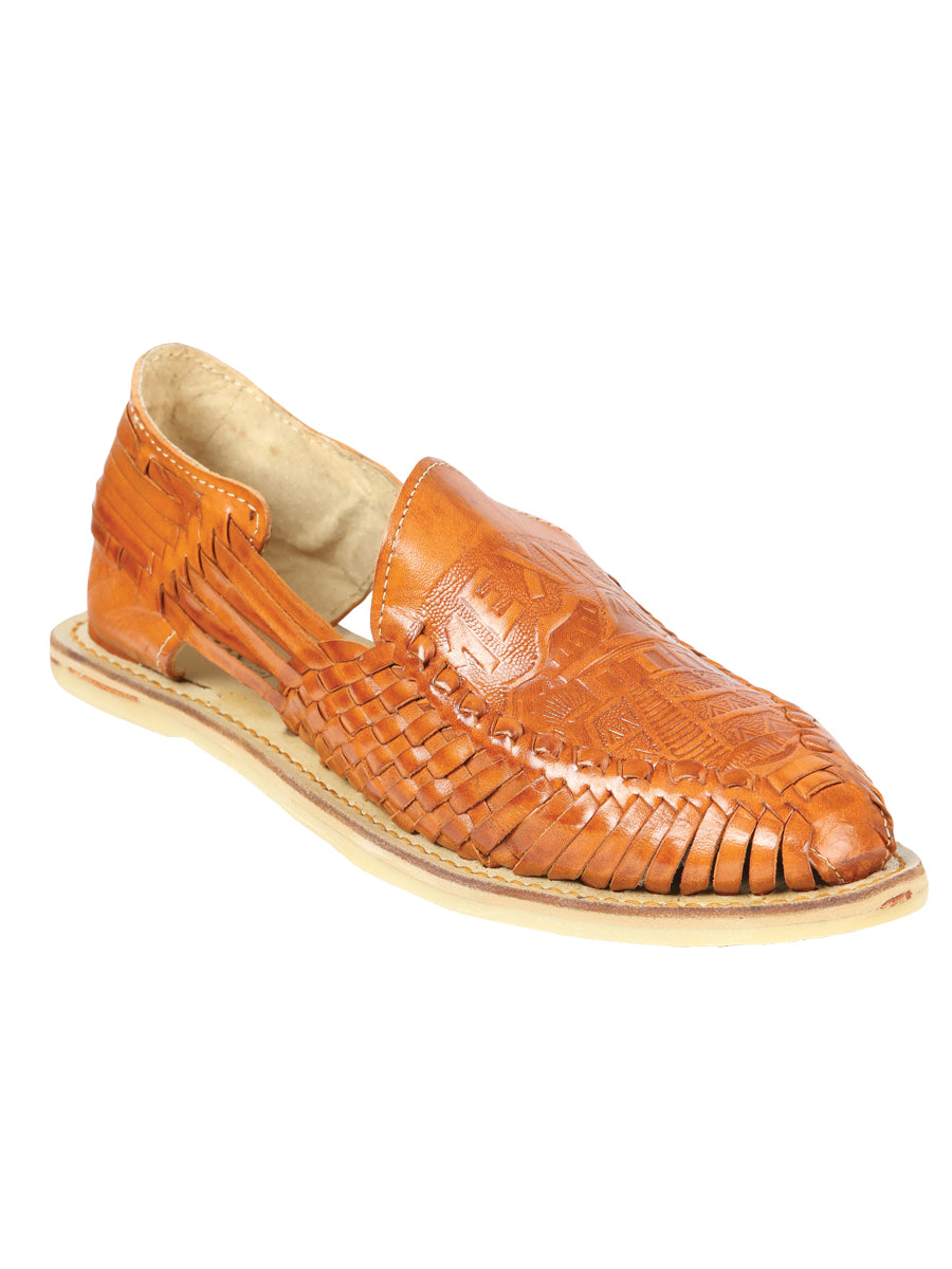 Mexican Artisanal Sandals Leather Tan 604014