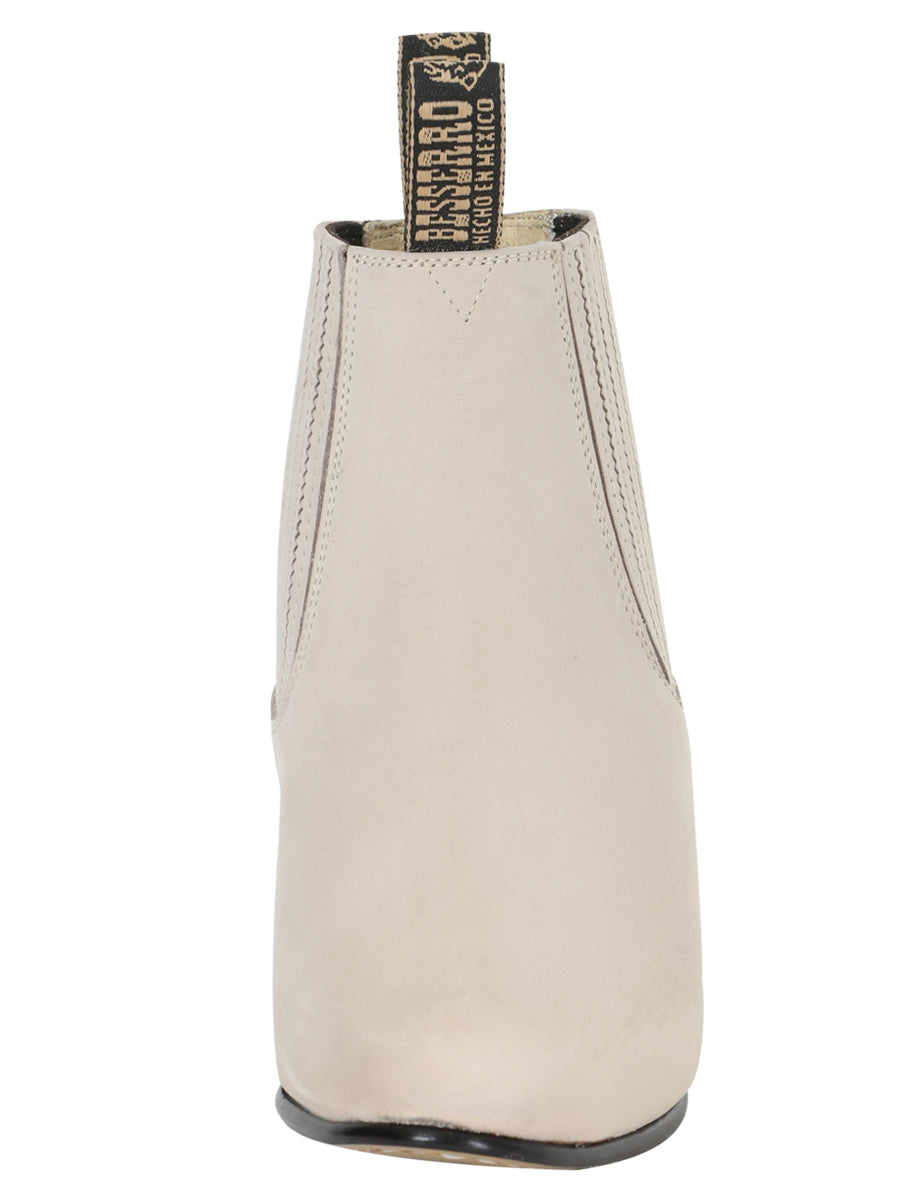 Bota Charro El Besserro - Nobuck Hueso 205