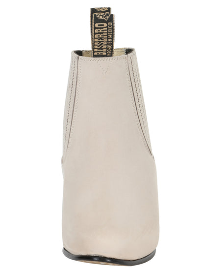 Bota Charro El Besserro - Nobuck Hueso 205