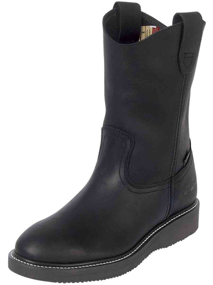Establo Men’s Work Boot Grasso Leather

 - Black 312