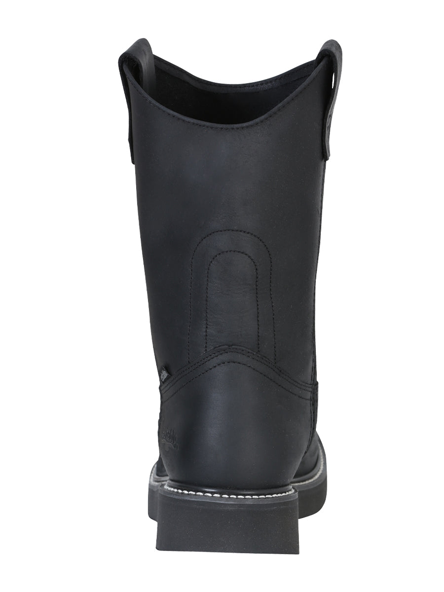 Establo Men’s Work Boot Grasso Leather

 - Black 312