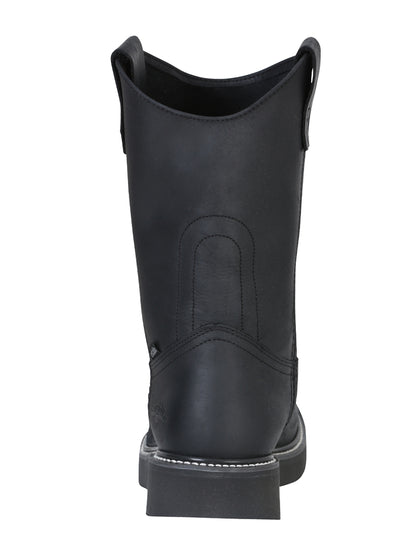 Establo Men’s Work Boot Grasso Leather

 - Black 312