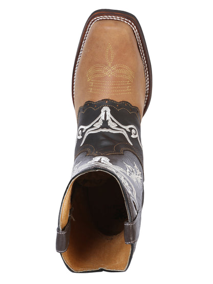 El General Rodeo Boot - Crazy  Honey/ Dark Brown 33316