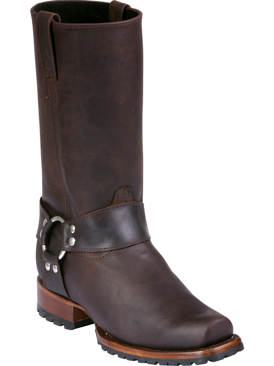 Bota de motociclista El General - Marrón oscuro loco 40673