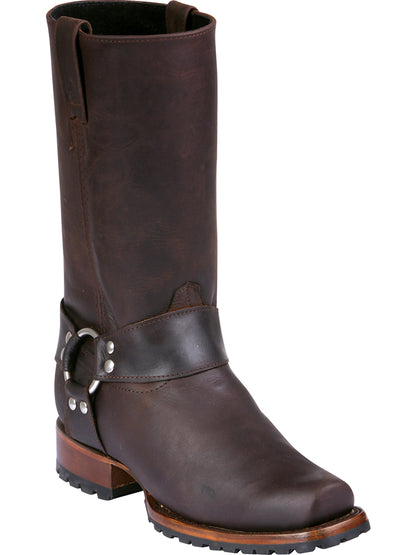 Bota de motociclista El General - Marrón oscuro loco 40673