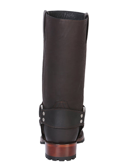 Bota de motociclista El General - Marrón oscuro loco 40673