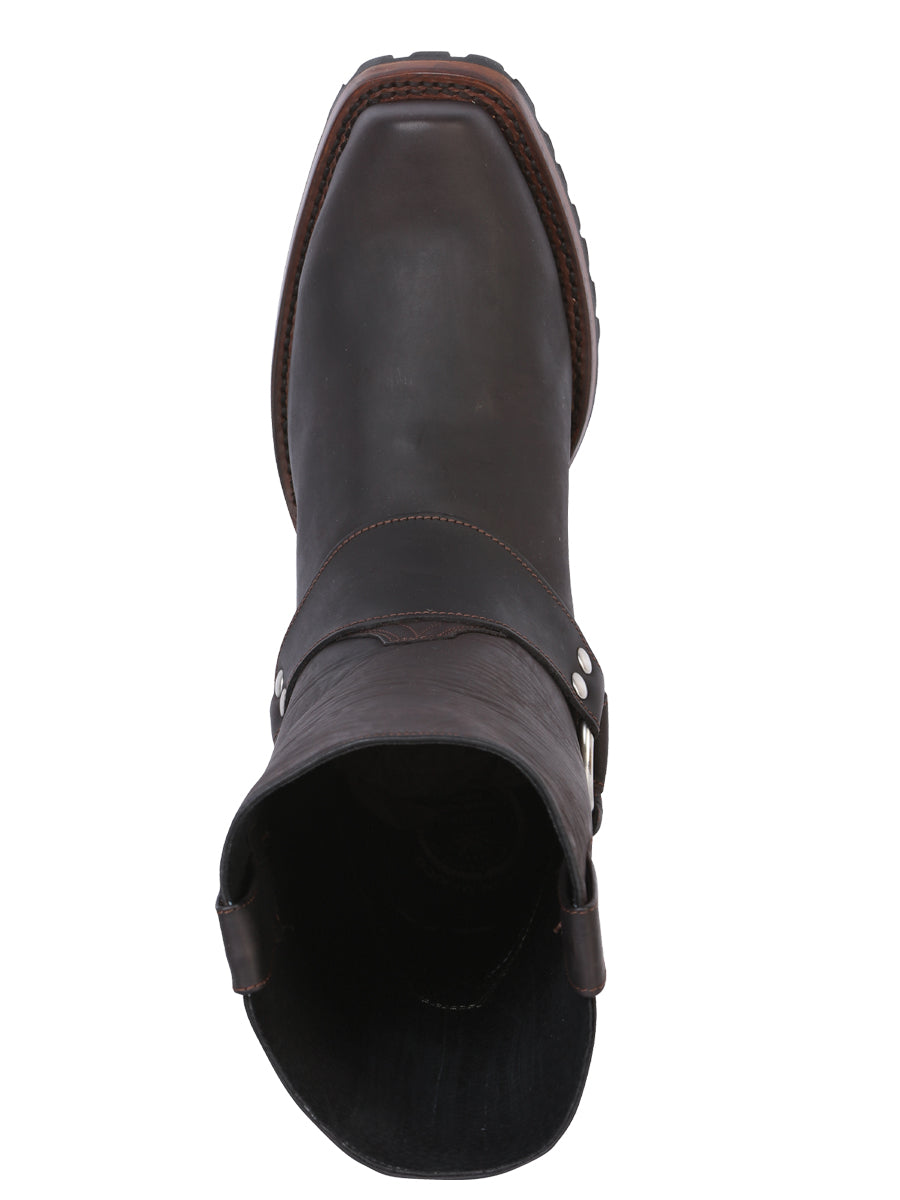 Bota de motociclista El General - Marrón oscuro loco 40673