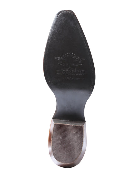 Bota vaquera El General Rodeo - Gamuza marrón 41789