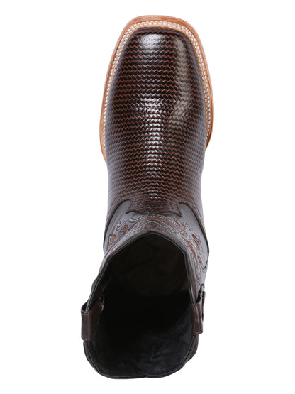 Bota de rodeo para hombre El General - Cigarro estampado 41791