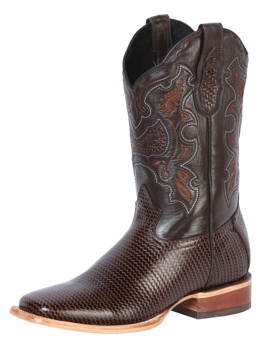 Bota de rodeo para hombre El General - Cigarro estampado 41791