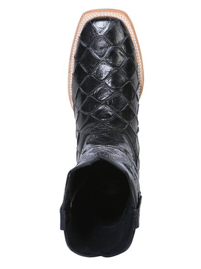 El General Rodeo Boot - Imit Pirarucu - Black 41792