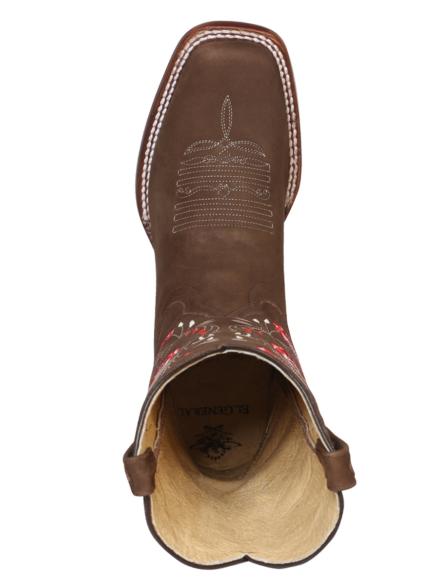Bota Rodeo El General para mujer - Gamuza Marrón 42984