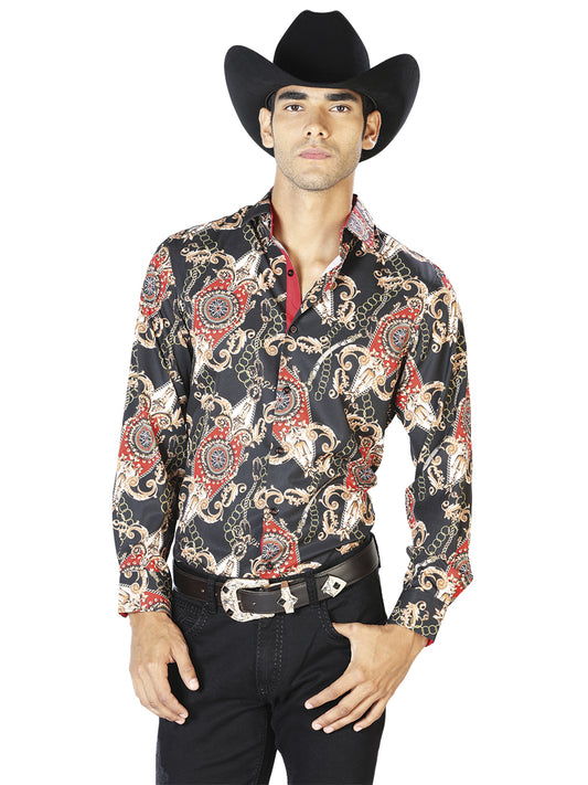 Black Gold Casual Long Sleeve Shirt 43543