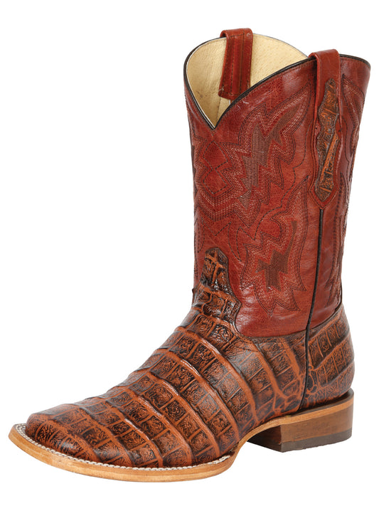 Men’s Western Boot Print Caiman Belly 100 Años - Brandy

  43630