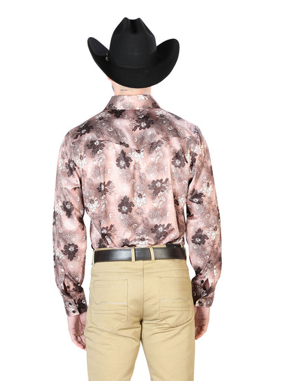 Light Brown Casual Long Sleeve Shirt 43947