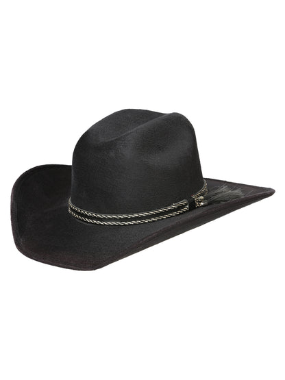 Sombrero occidental para niños El General Suede Negro 44247