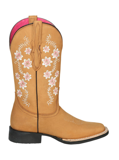 Cowboy Boot  - El Geneal Rodeo - Woman Nobuck - Peach 44644