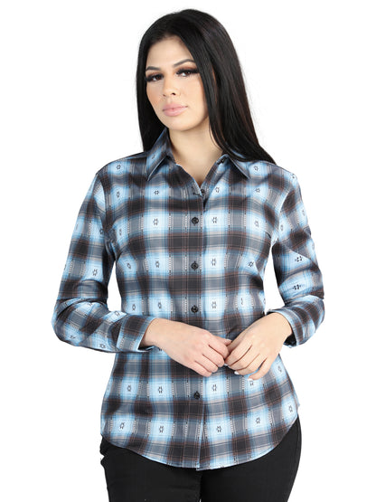 El General - Camisa informal de manga larga - Negro/Beige 44719