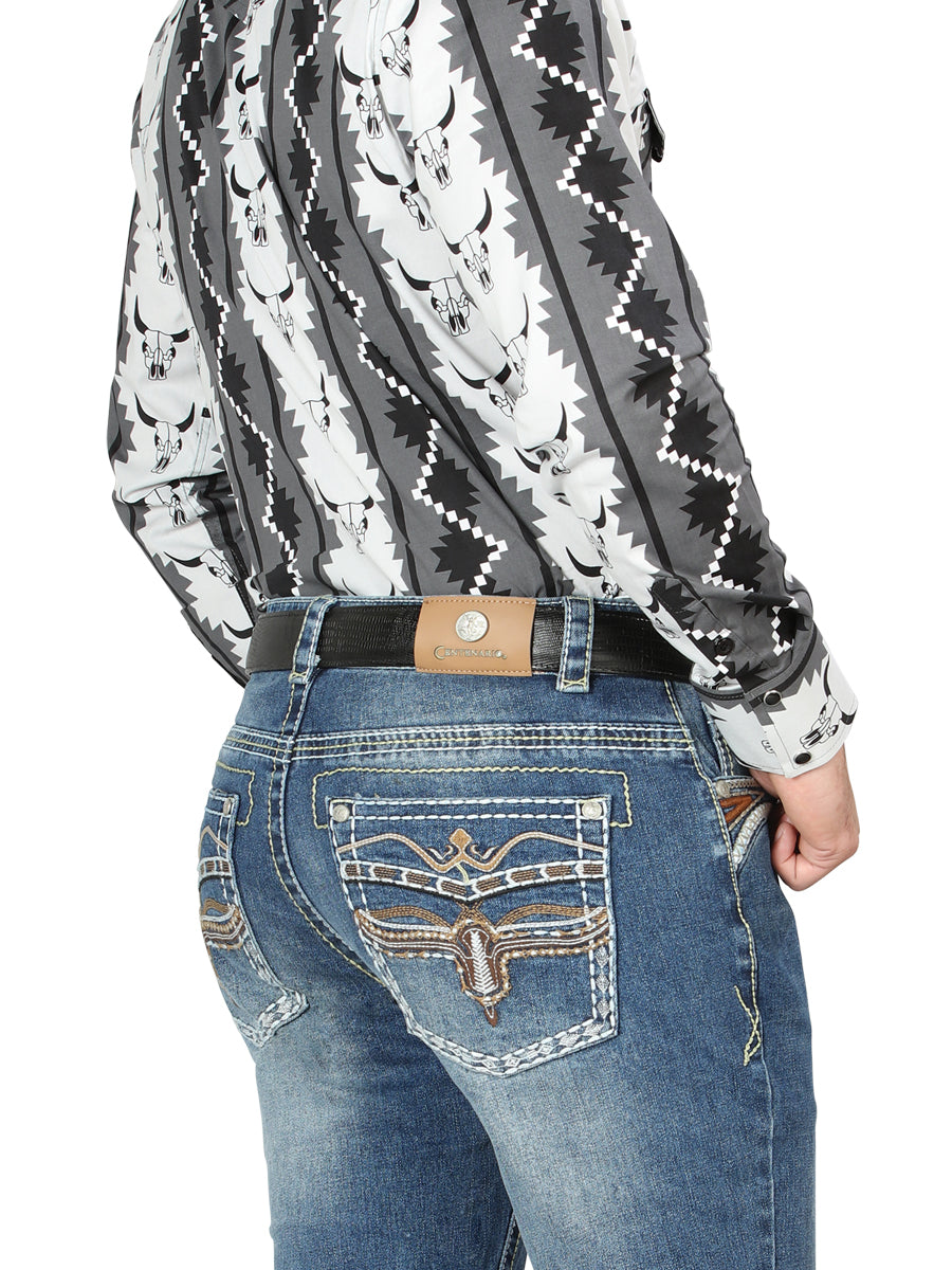 Vaqueros Centenario Bootcut Denim - Azul Medio 44971