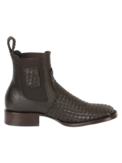 Botines tejidos Petatillo marrón Rodeo para hombre de El General 45177
