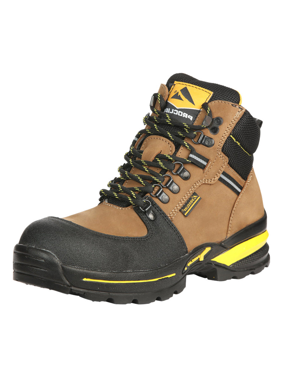 Zapatos de trabajo Procliff para hombre con cordones y puntera - Nobuck Maple 45286