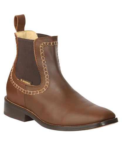 Botines de piel para hombre El General - Marrón 45421
