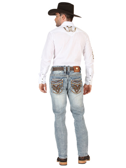 Pantalones vaqueros premium Centenario para hombre - Azul oscuro 45530