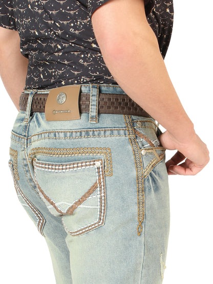 Centenario Men’s Bootcut Jeans - Light Blue 45535