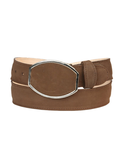 Cinturón vaquero para hombre El General Nubuck - Camel 45576