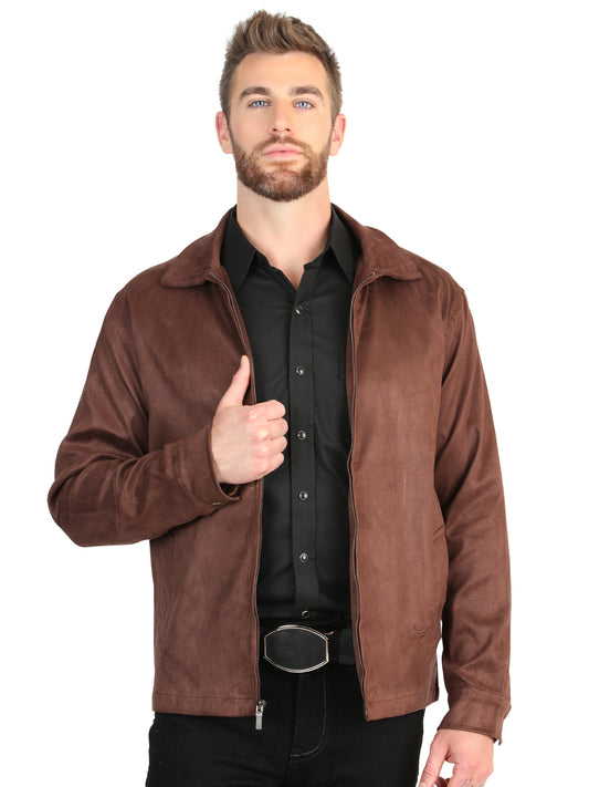 El General Men’s Suede Jacket - Brown
 45649