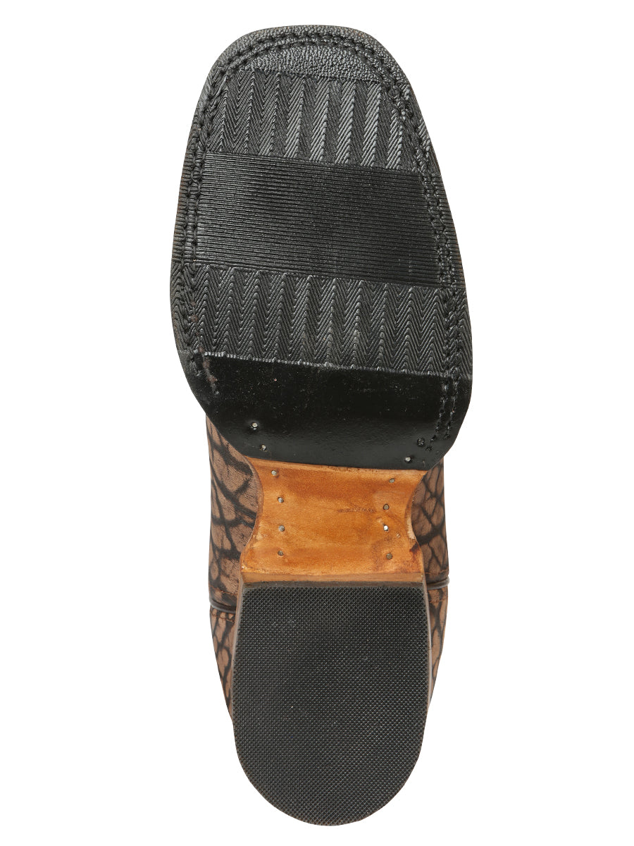 Bota de rodeo El General para hombre - Cuello de toro imitación arena 45667