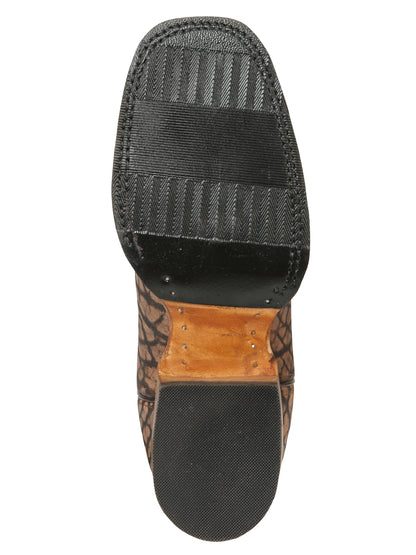 Bota de rodeo El General para hombre - Cuello de toro imitación arena 45667