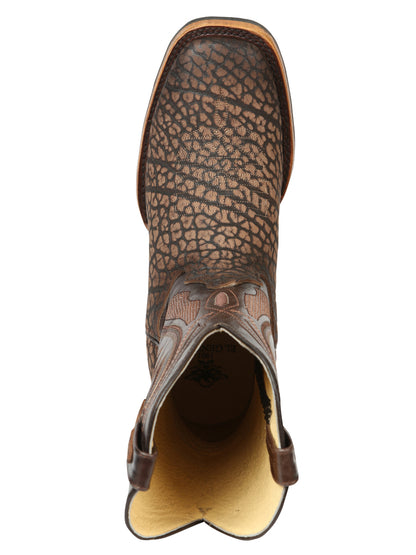 Bota de rodeo El General para hombre - Cuello de toro imitación arena 45667