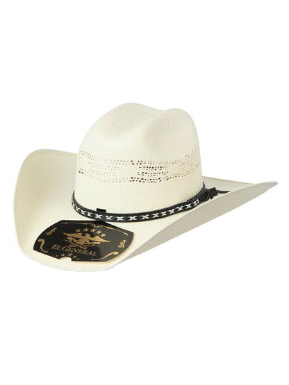 Sombrero vaquero El General 20X de paja de palma para hombre - Bangora Toro 45763