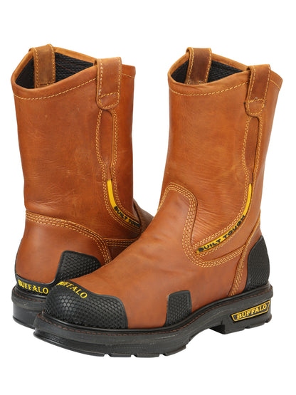 Botas de trabajo Buffalo &amp; Bull para hombre - Miel 123029