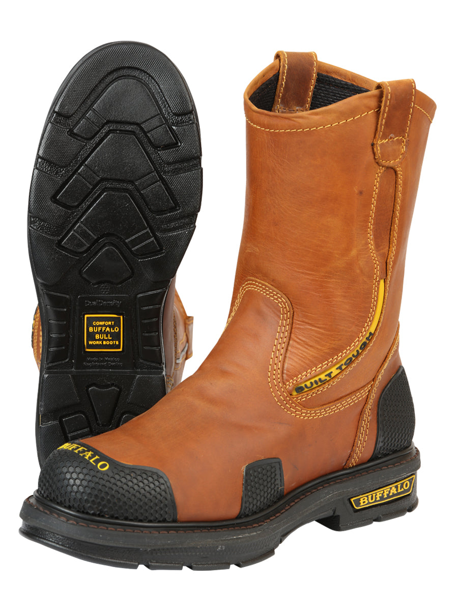 Botas de trabajo Buffalo &amp; Bull para hombre - Miel 123029