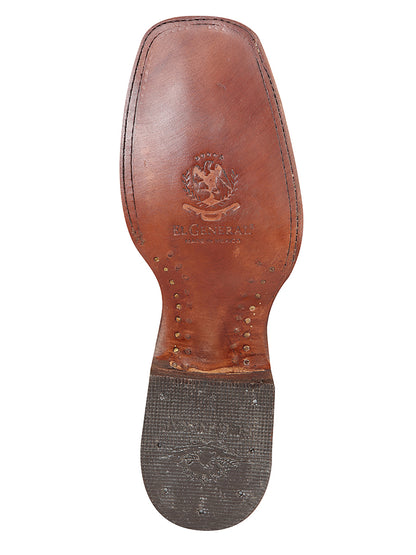 Botín de punta cuadrada El General - Nobuck marrón claro 126200