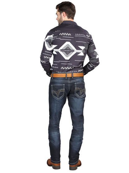 Pantalones vaqueros ajustados elásticos El Norteño en azul oscuro 126635