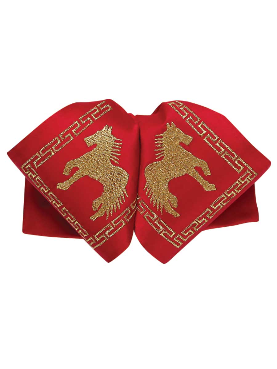 Adult 
Mexican Charro Bow Tie 100% Polyester Red/Gold  600122