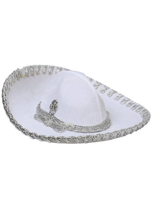 Kids 
Mexican Charro Hat Velvet White/Silver 600320