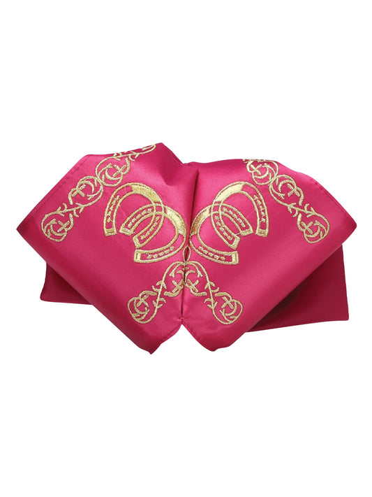 Adult 
Mexican Charro Bow Tie 100% Polyester Fuchsia/Gold  601597