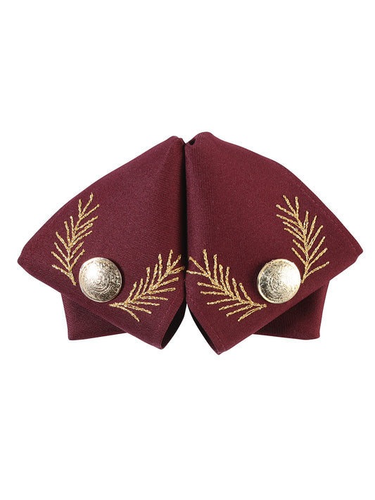 Adulto
 Pajarita Charra Mexicana 100% Poliéster Vino/Dorado 601784