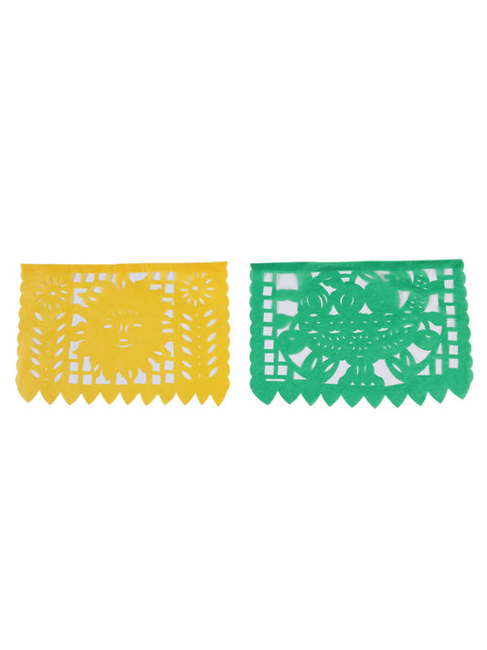 Papel Picado Decorativo Figuras Mexicanas Multicolor 601841