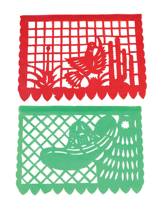 Papel Decorativo Picado Fiesta Mexicana Multicolor 601844