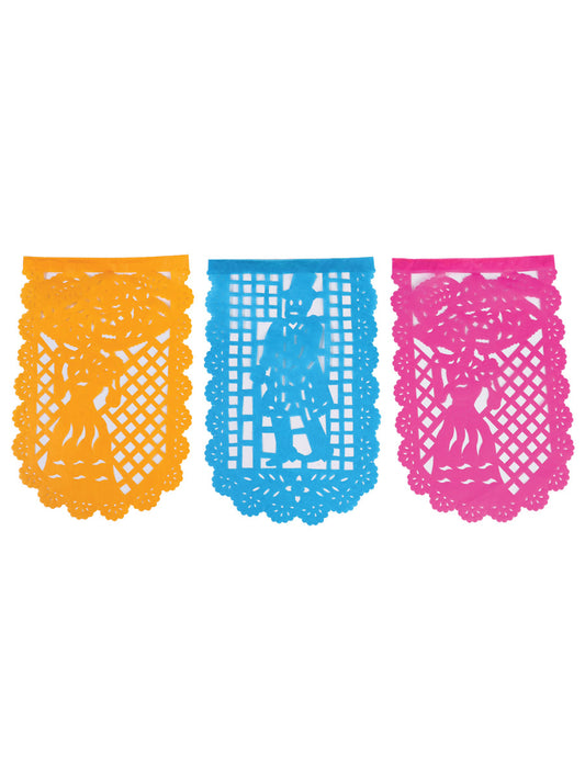 Papel Picado Decorativo Día de Muertos Multicolor 601845