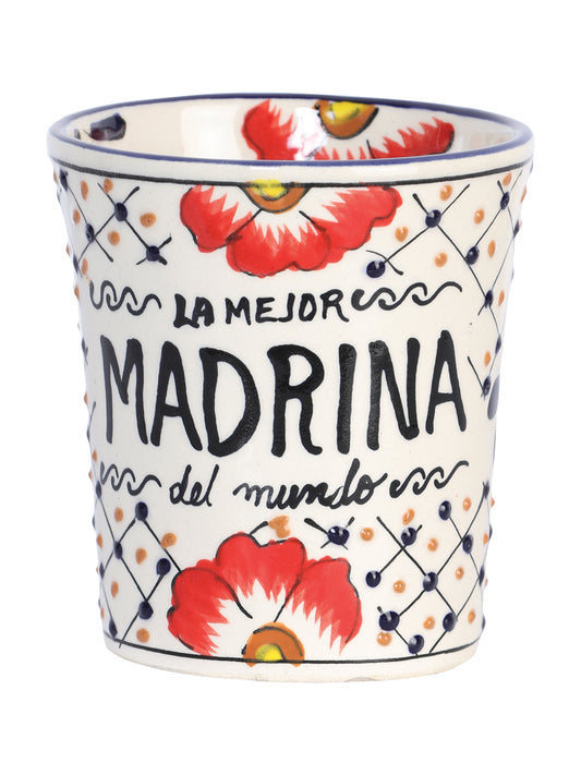 Taza de Café Decorativa Artesanal Madrina Talavera Multicolor 601883