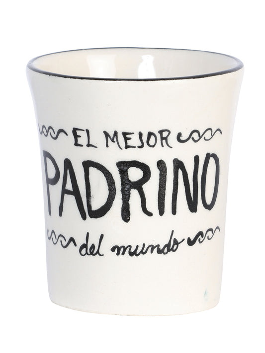 Taza de Café Decorativa Artesanal Padrino Talavera Beige 601885