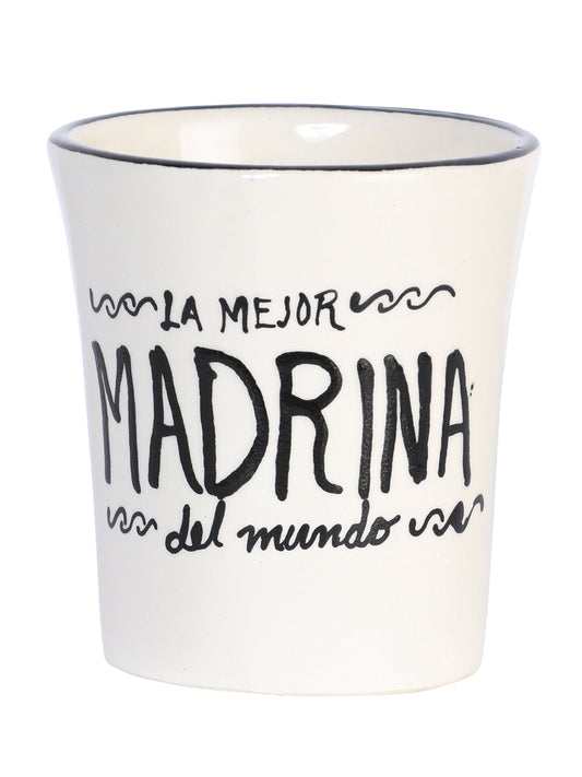 Taza de Café Decorativa Artesanal Madrina Talavera Beige 601886