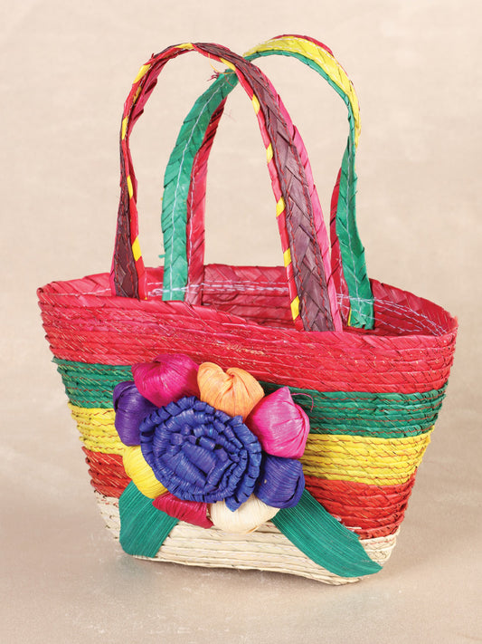 Bolsa de dulces artesanales para fiestas 100% hoja de palma multicolor 602142